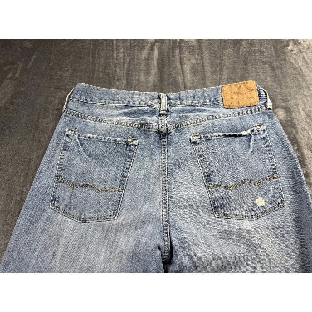 American Eagle Men's 34x36 Loose Fit Distressed Jeans